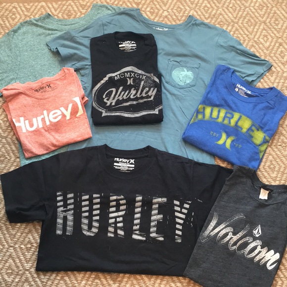 hurley plain t shirts